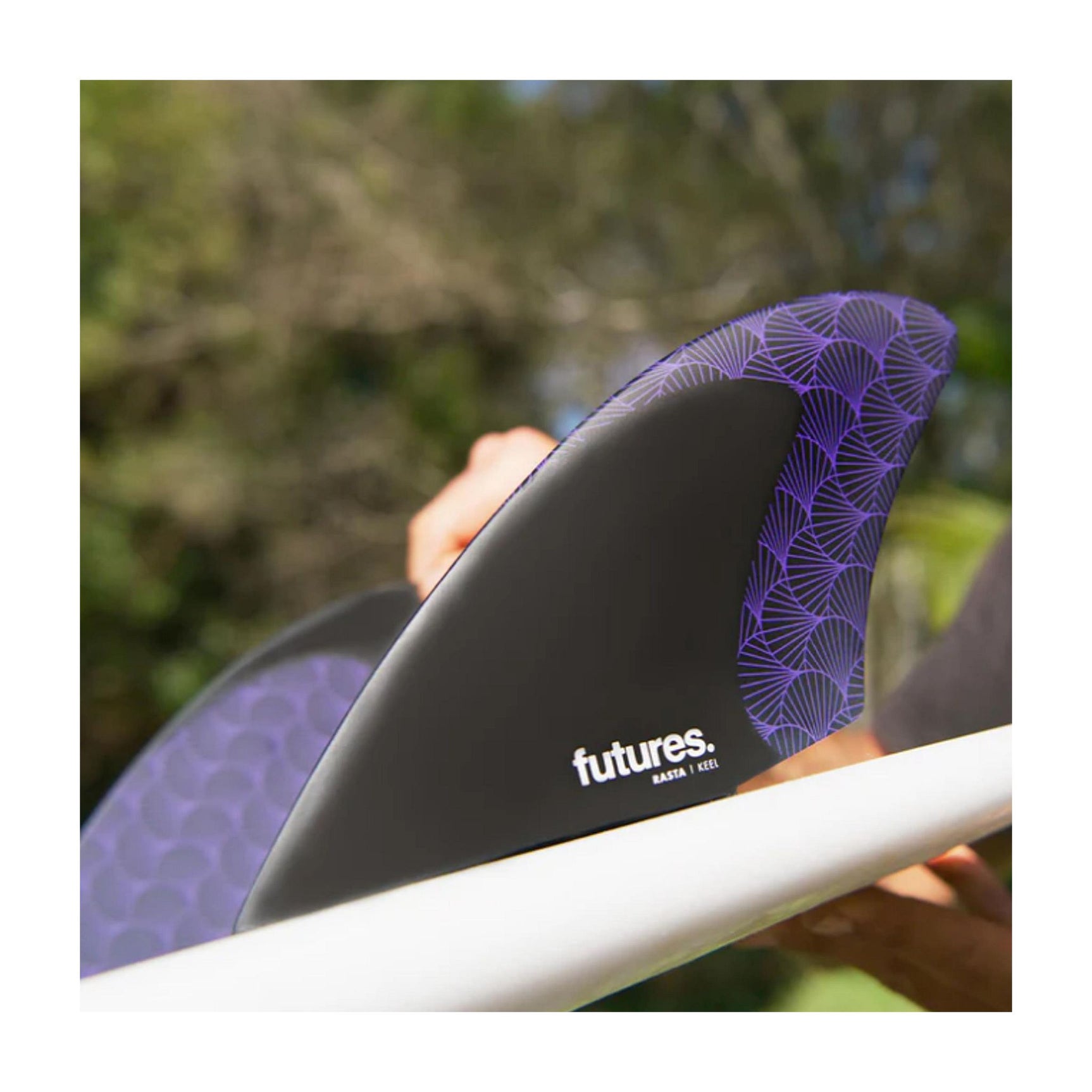 FUTURES Twin Fin Set Rasta Keel Honeycomb