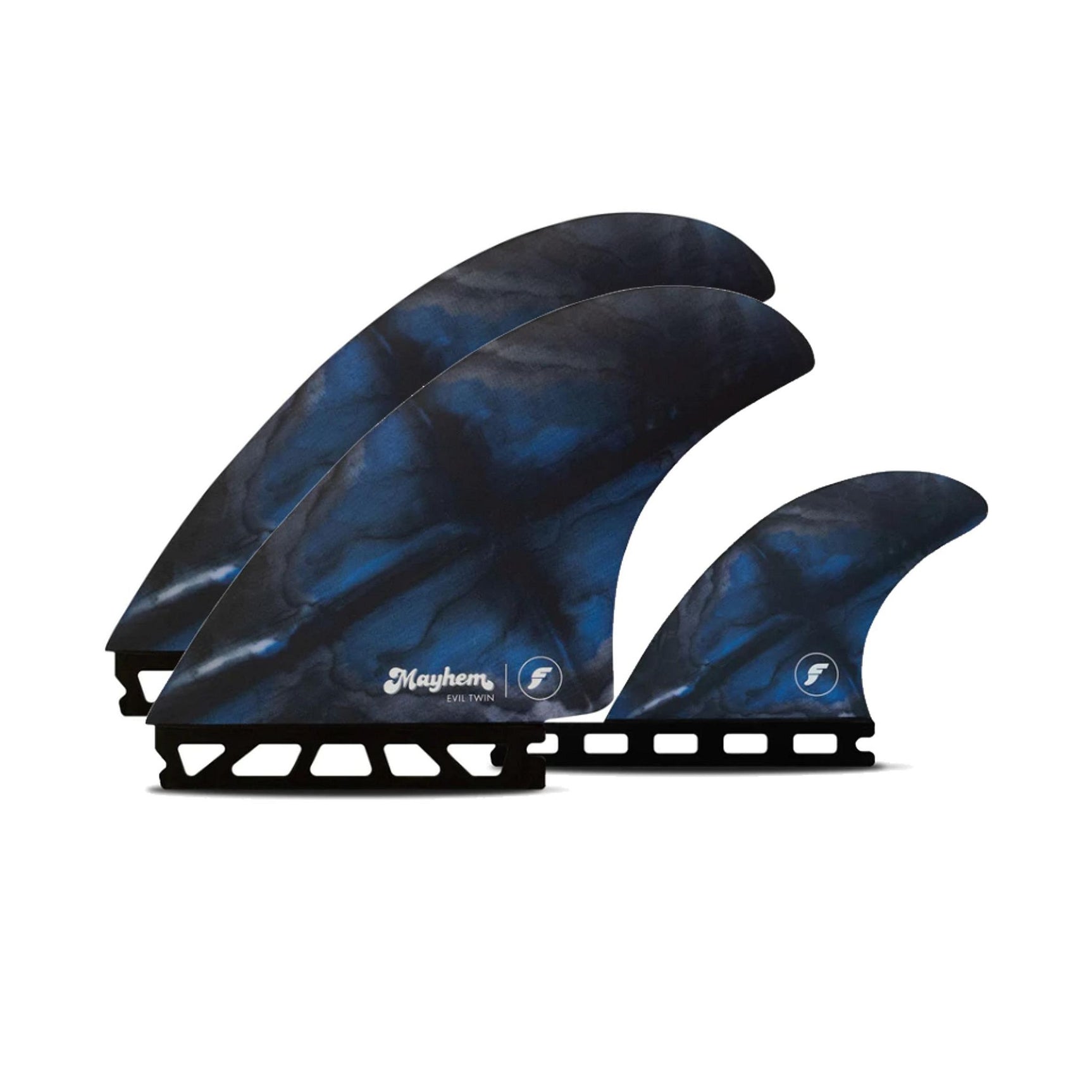 FUTURES Twin+1 Fin Set Mayhem Evil Honeycomb