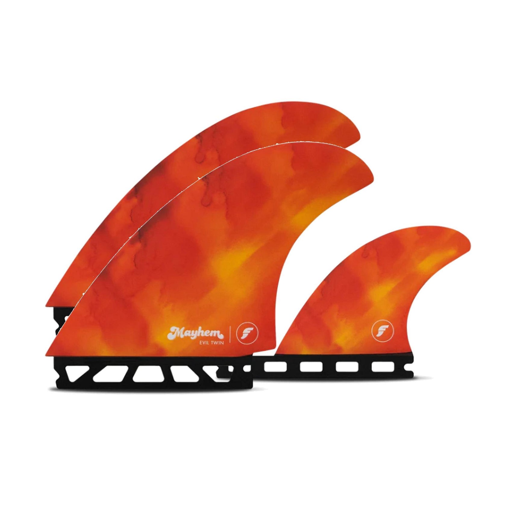 FUTURES Twin+1 Fin Set Mayhem Evil Honeycomb