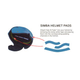 SIMBA SURF Helmet Halo fit Pads Pass Strips