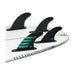 FUTURES Quad Thruster 5 Fin Set F6 Alpha