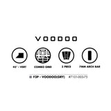 FUTURES Traction Pad Surfboard Footpad 3pc Voodoo