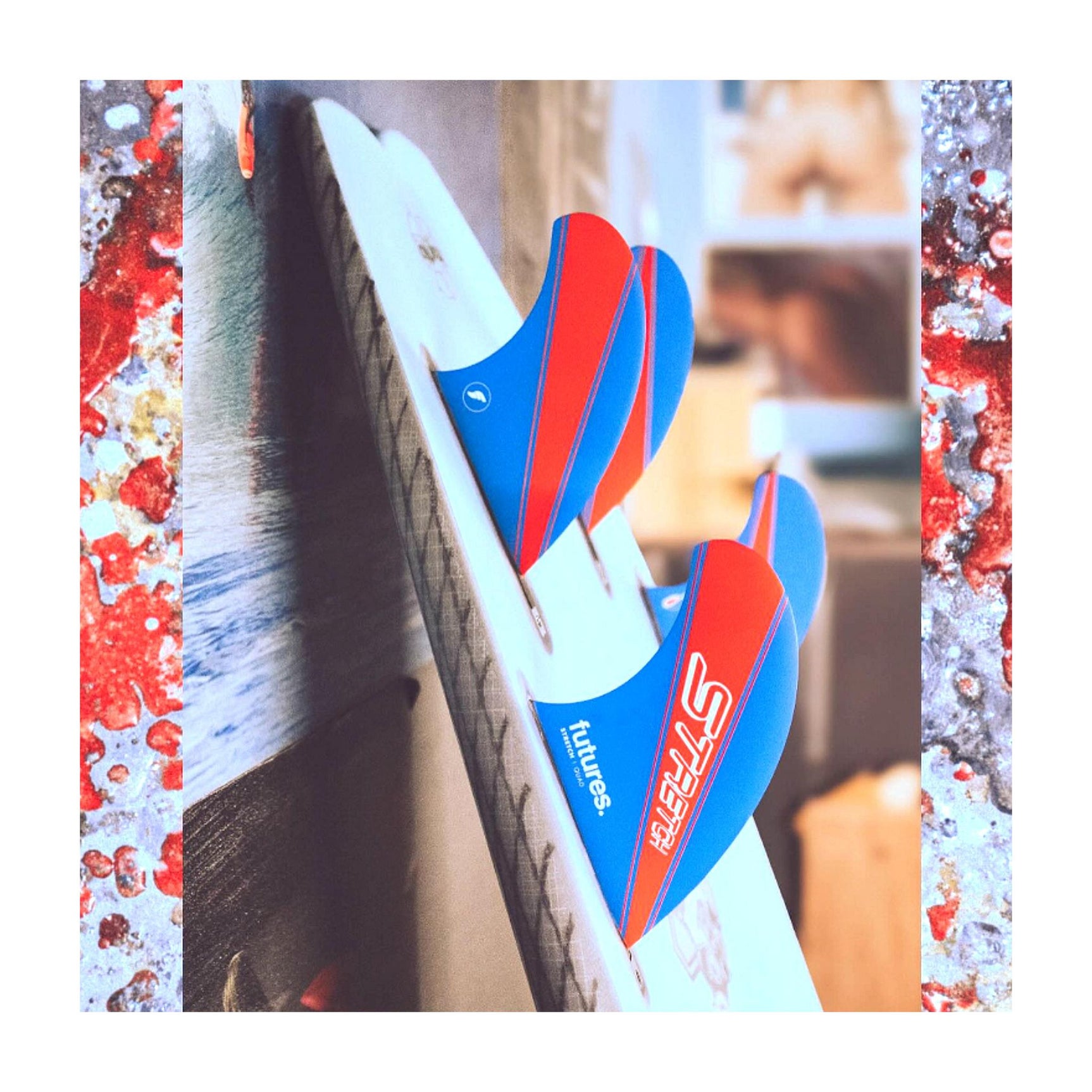 FUTURES Quad 4 Fin Set Stretch Honeycomb