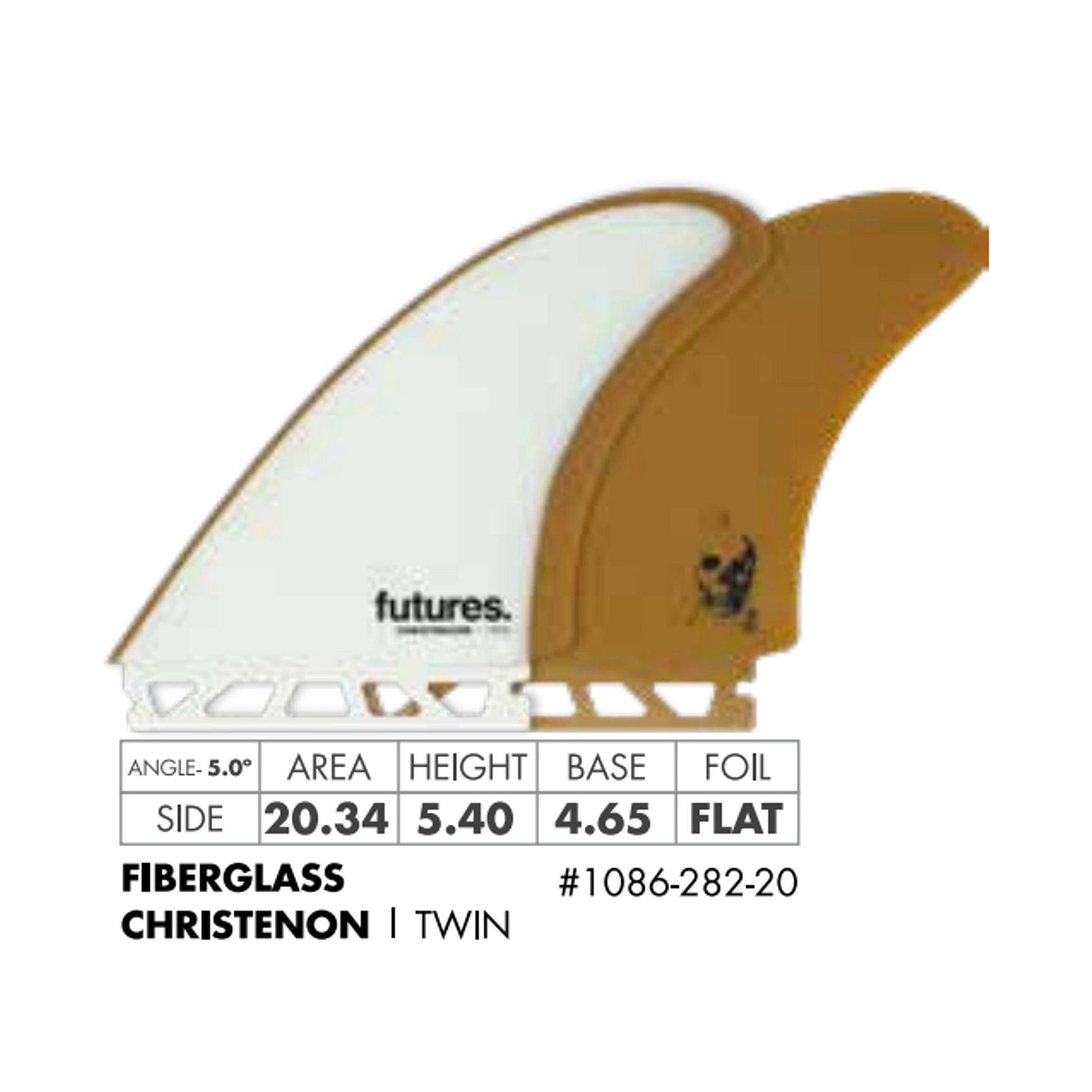 Futures Twin Fin Set Christenson Fiberglass