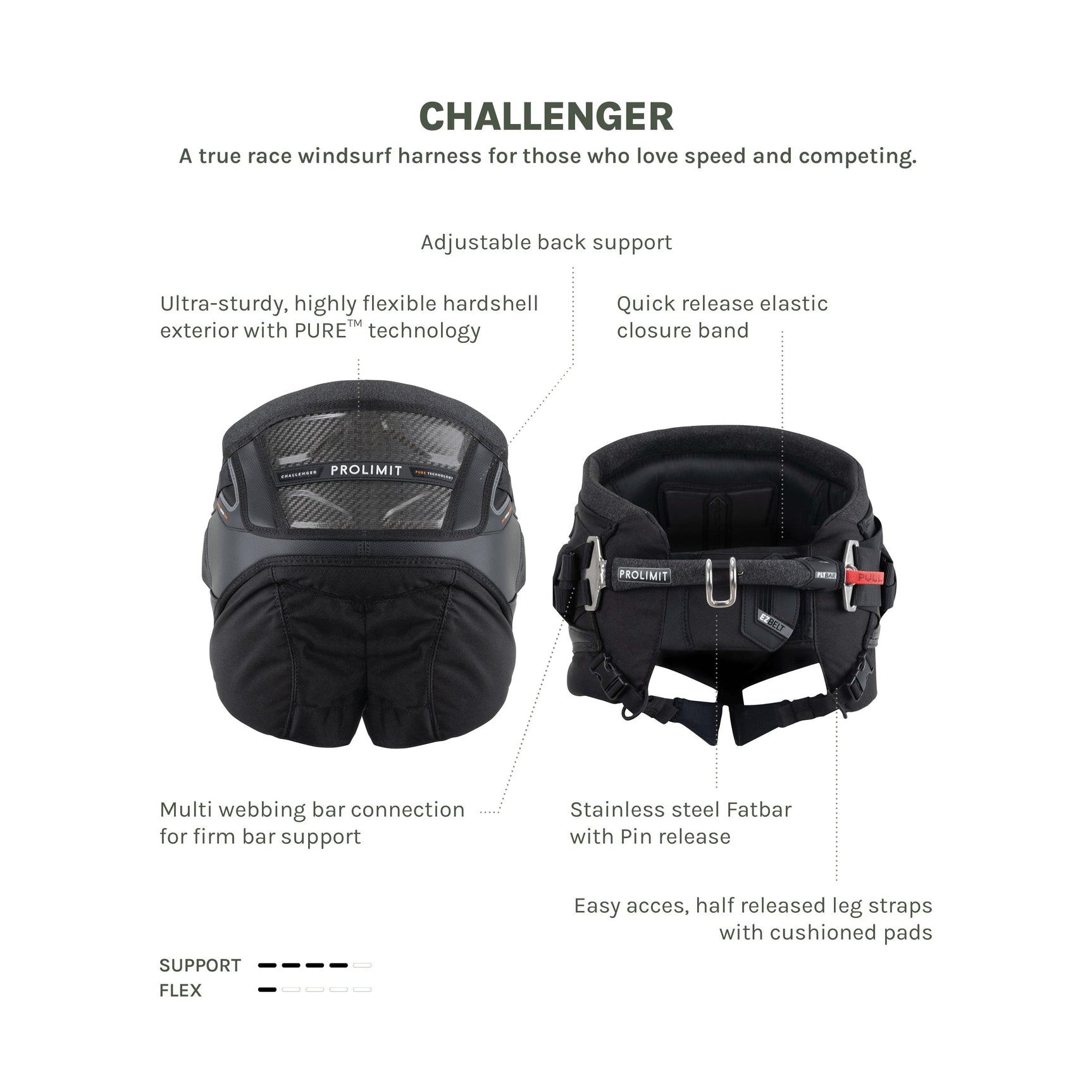 Prolimit Windsurf Harness Challenger