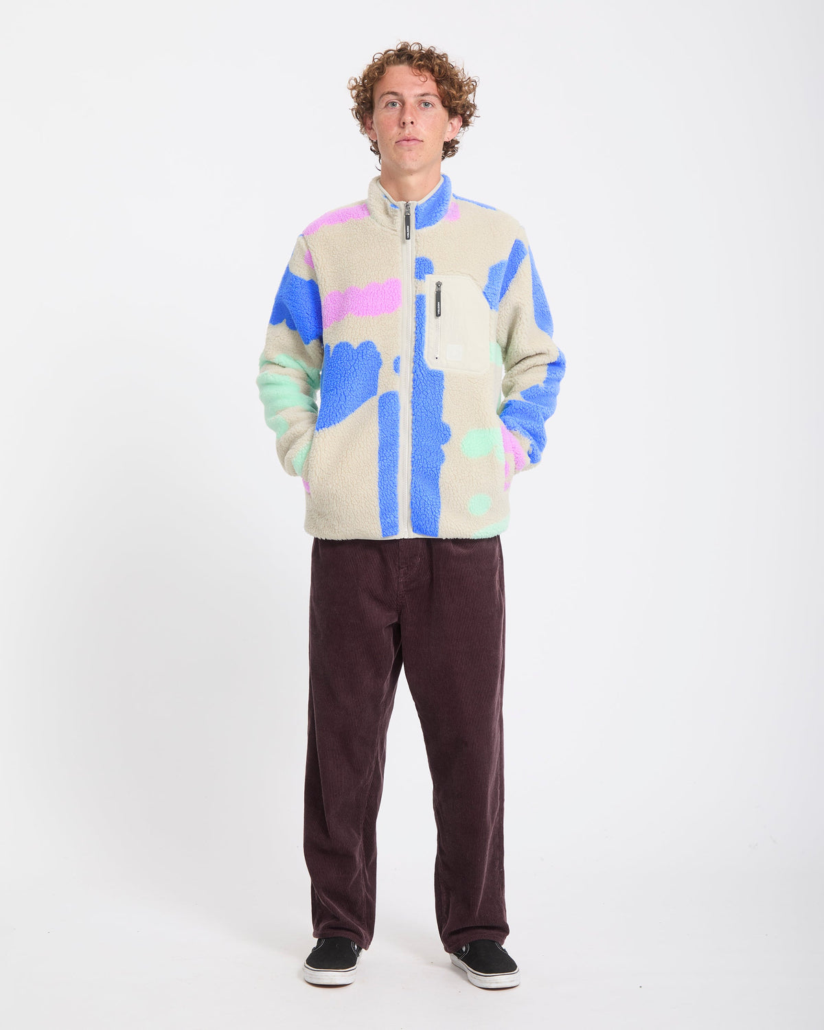 Volcom Carrau Fuzzar Zip Sherpa Jacket