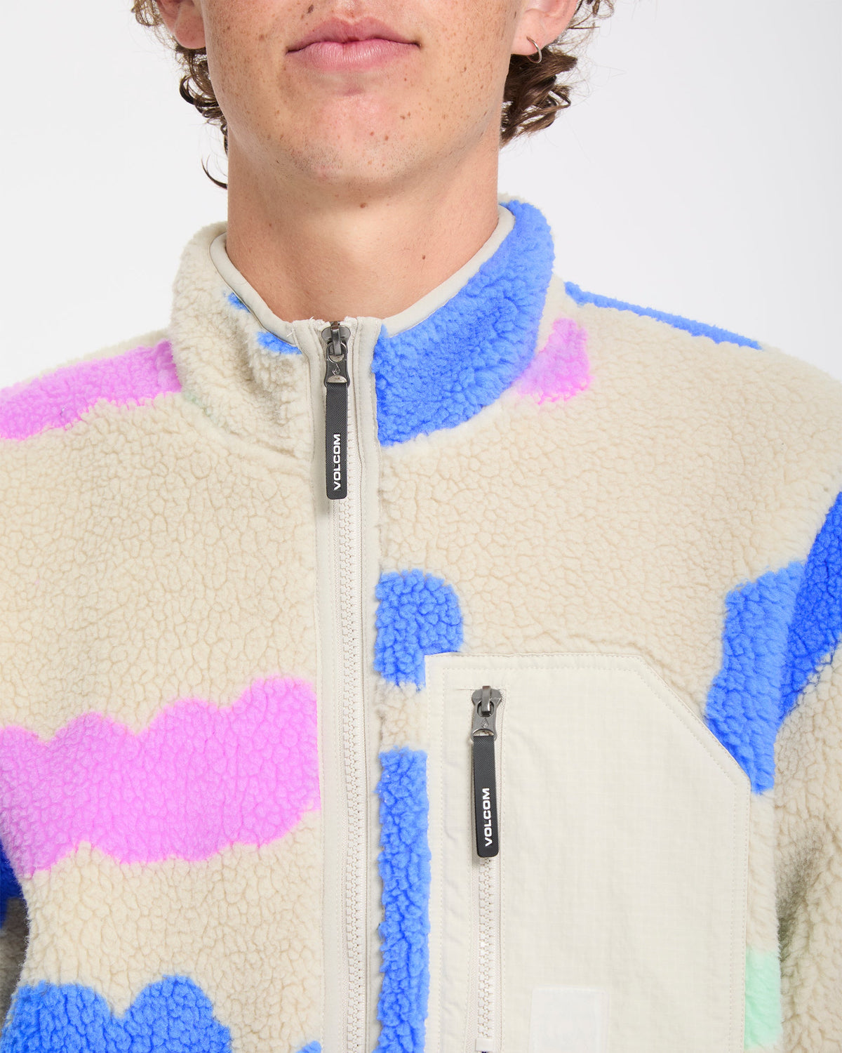 Volcom Carrau Fuzzar Zip Sherpa Jacket