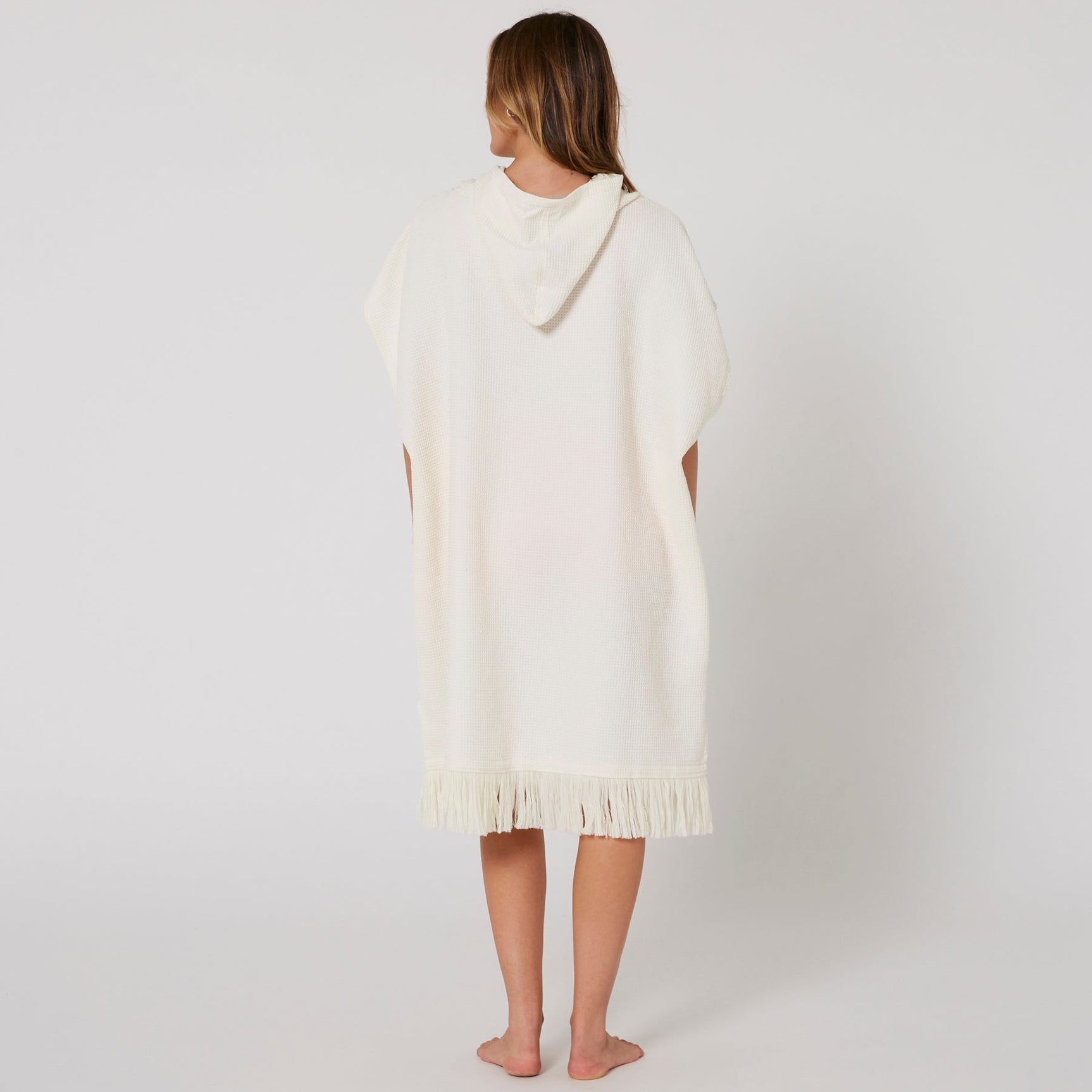 Ocean & Earth Ladies Waffle Hooded Poncho