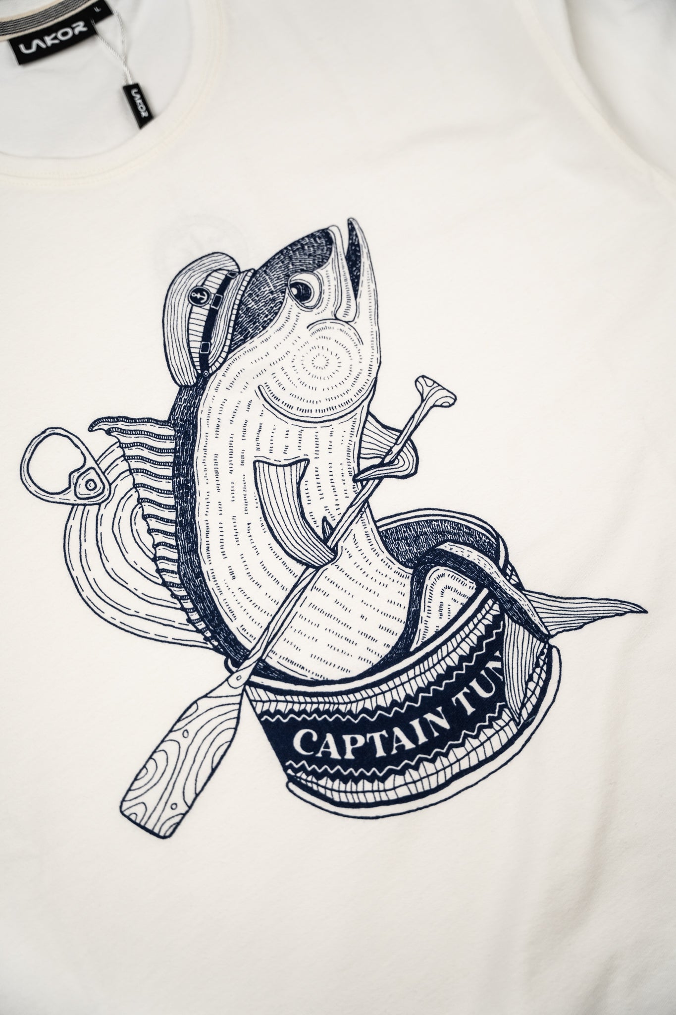 Lakor Captain Tuna T-shirt Starwhite 2