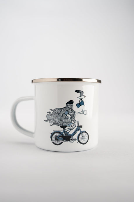 Lakor Coffee On The Go Emaljekrus White 1