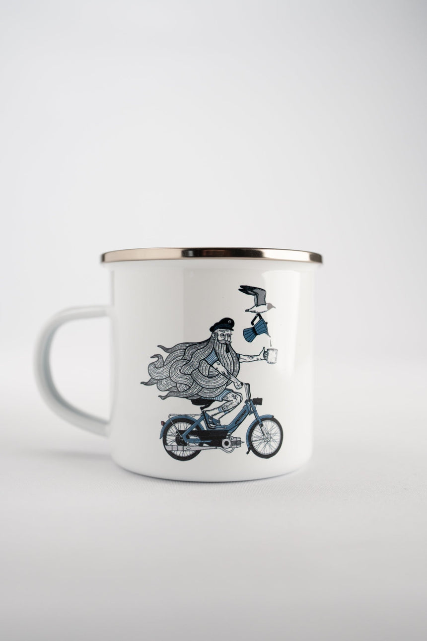 Lakor Coffee On The Go Emaljekrus White 1