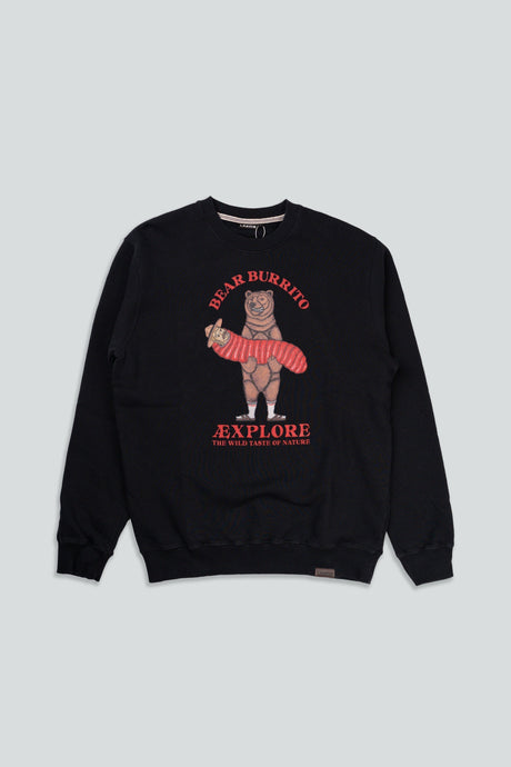 Lakor Bear Burrito Crewneck Moonless Night 1