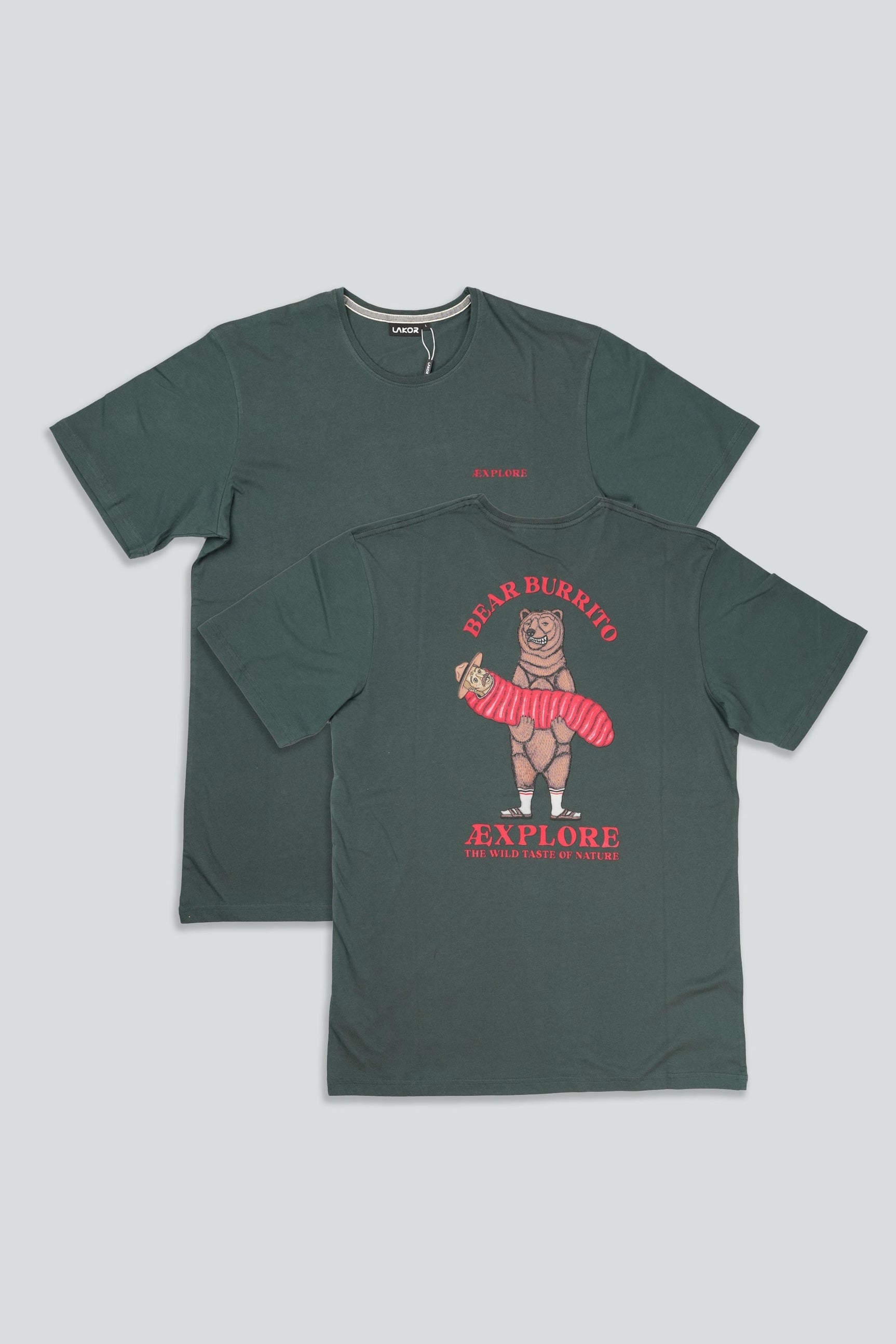 Lakor Bear Burrito T-shirt Green Gables 1