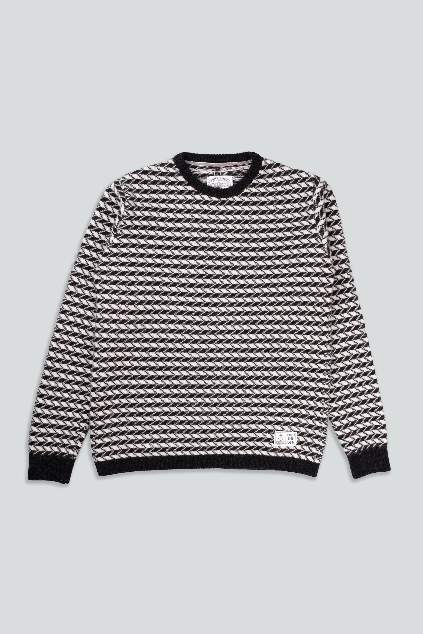 Lakor Faroese Fisher Knit Off White / Black 1