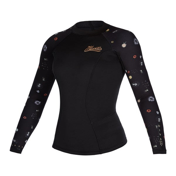 Mystic Diva L/S Vest Neoprene 2mm Wmns