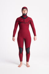 C-Skins Rewired 6:5 Womens Chest Zip Hooded w/Liquid Skin