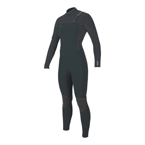 O'Neill Wms Hyperfreak 5/4+ Chest Zip Gunmetal