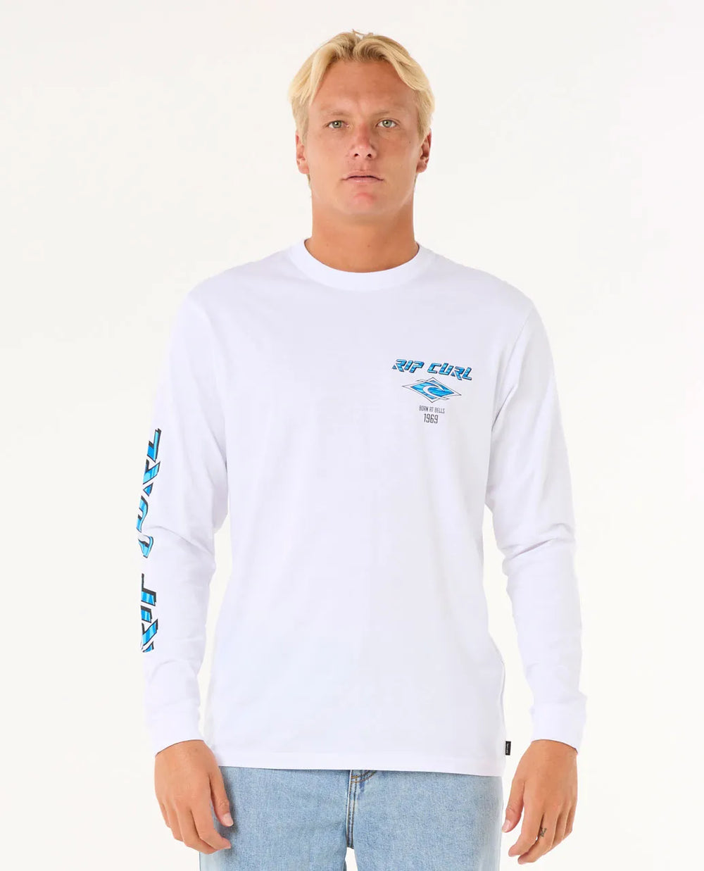 Rip Curl Fade Out Icon L/S Tee Mens