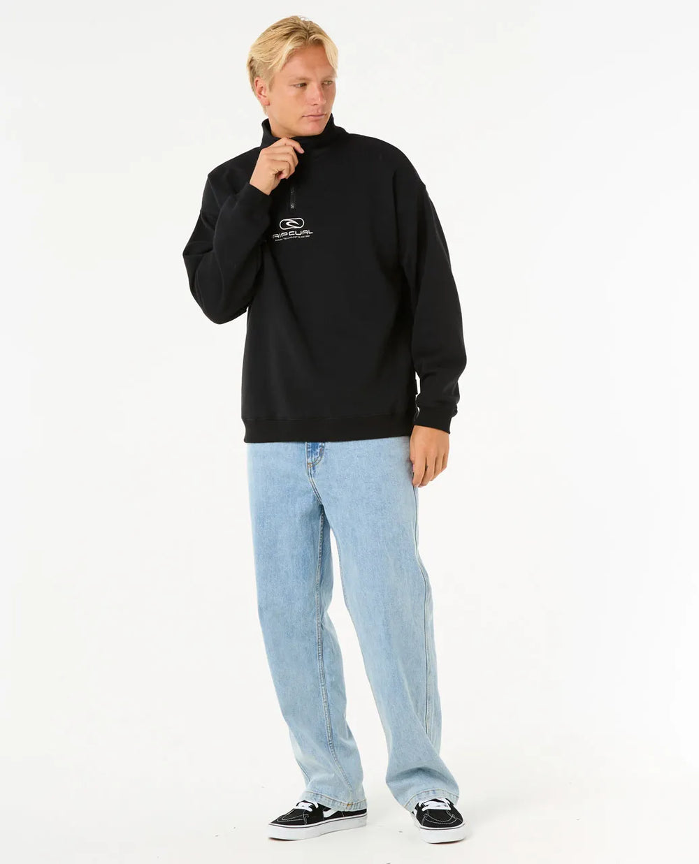 Rip Curl Pill Icon 1/4 Zip Crew Mens