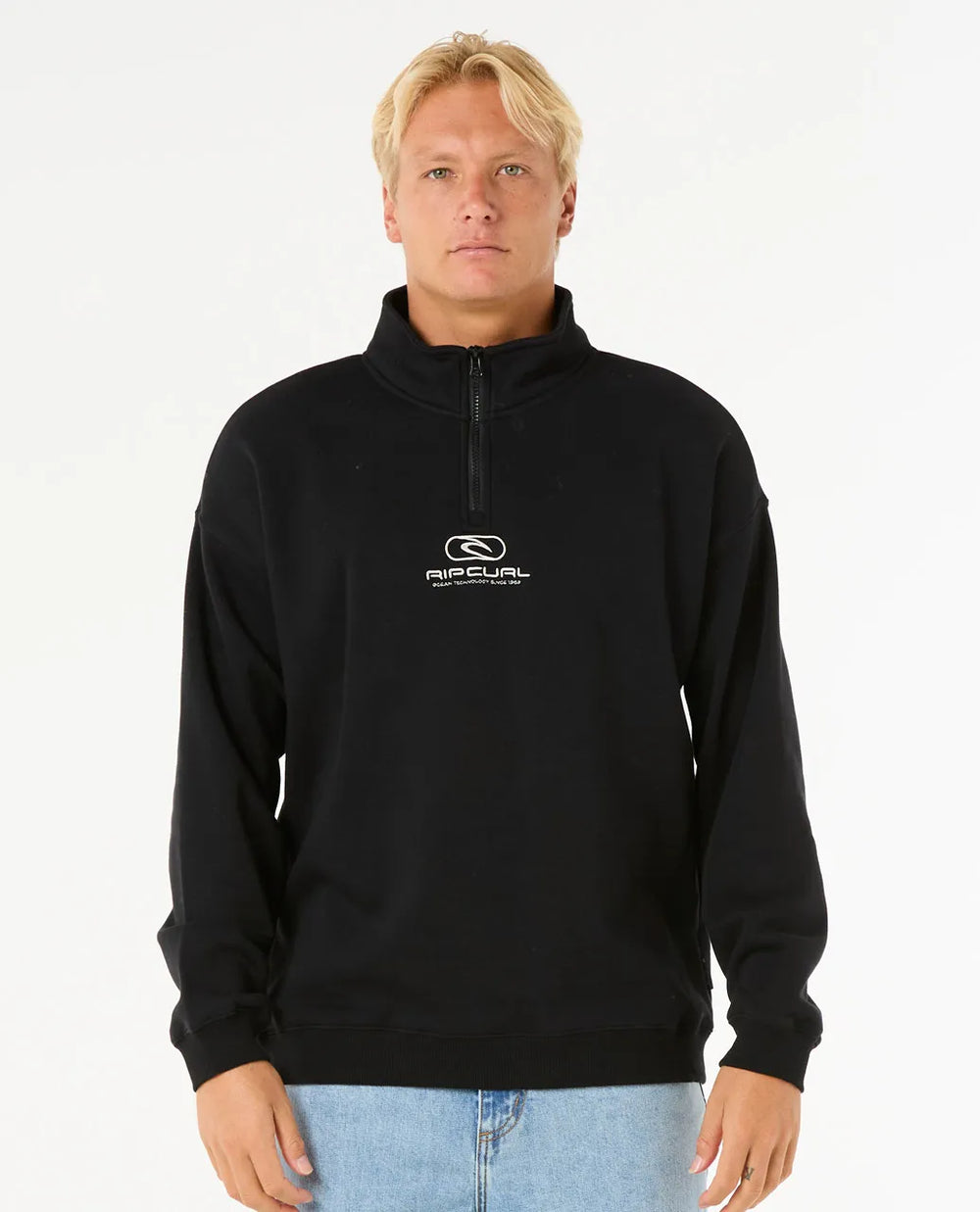 Rip Curl Pill Icon 1/4 Zip Crew Mens