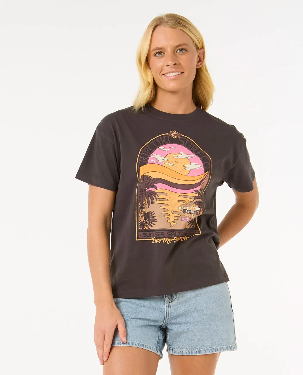 Rip Curl Sun & Sea Relaxed Tee Womens