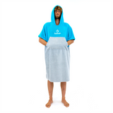 Surflogic Poncho Cyan & Grey