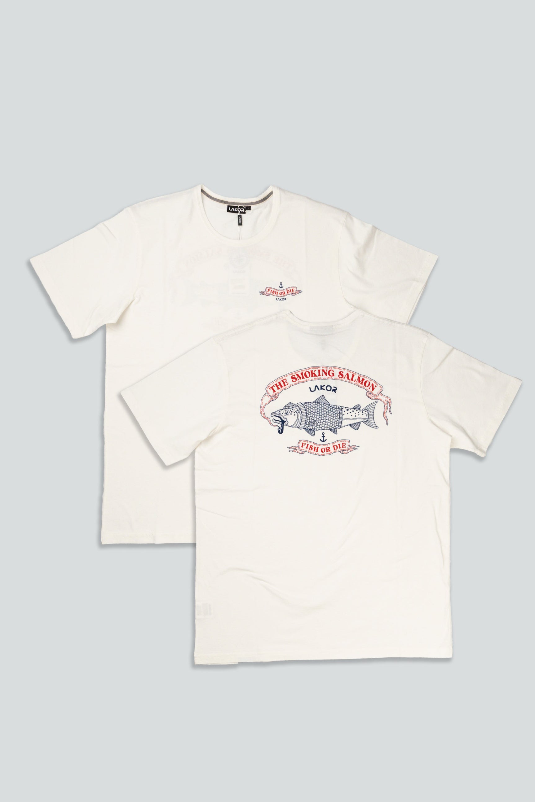 Lakor The Smoking Salmon T-shirt Starwhite 1