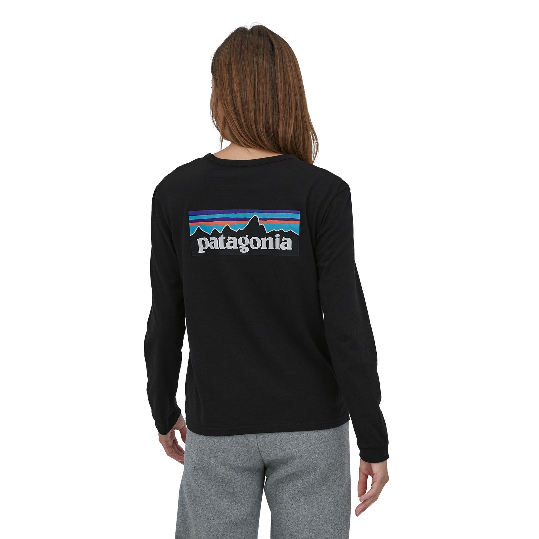 Patagonia W's L/S P-6 Logo Responsibili-Tee