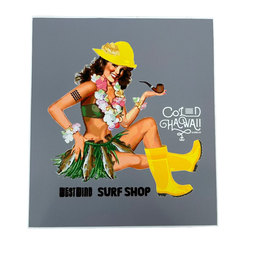 WestWind Stickers - Cold Hawaii Hula Girl