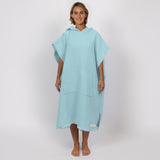 Ocean & Earth Ladies Waffle Hooded Poncho