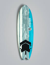 Vision Surfboard Spark Fish Cyan