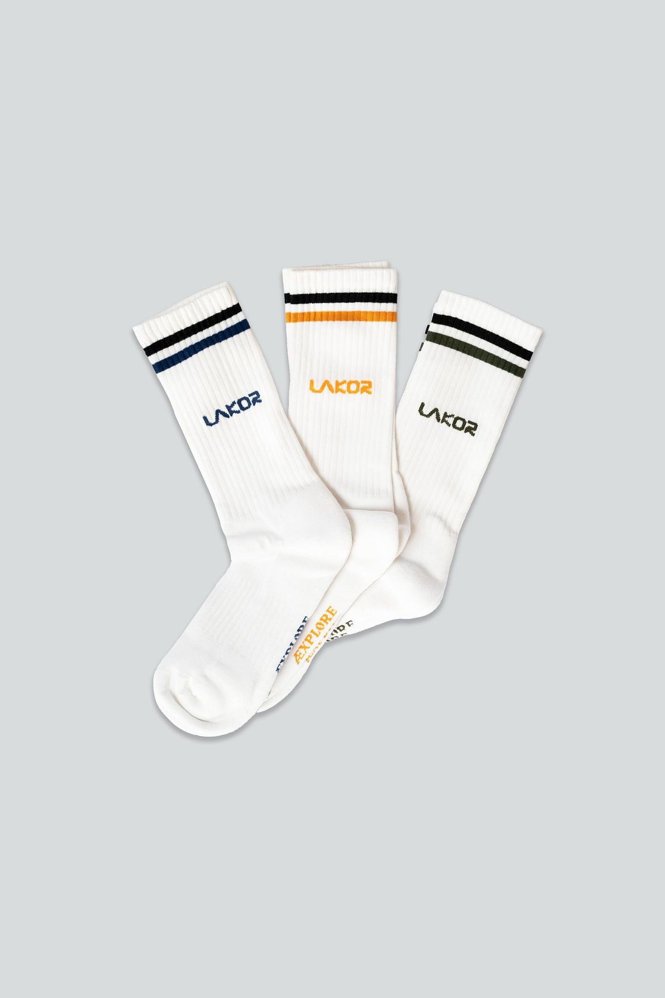 LAKOR Logo Socks 3-Pack