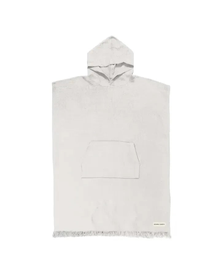 Ocean & Earth Ladies Waffle Hooded Poncho